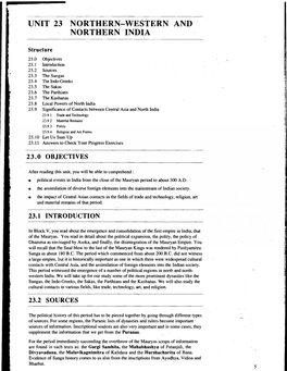 Unit 23 Northern-Western and Northern India