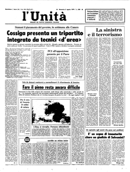 L'unità», 5 Agosto 1979