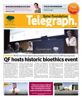 QF Hosts Historic Bioethics Event