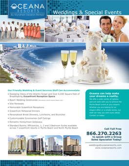 Weddings & Special Events