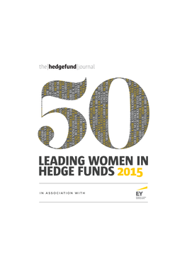 The 50 Leading Women in Hedge Funds 2015