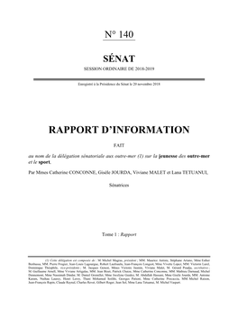 Rapport D'information