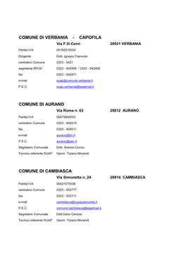 ELENCO COMUNI ASSOCIATI Per SITO 2014