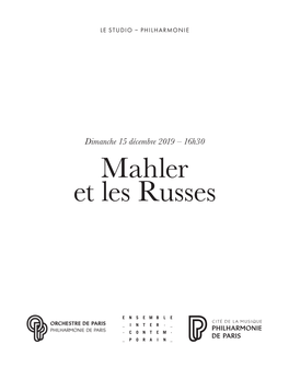 Mahler Et Les Russes