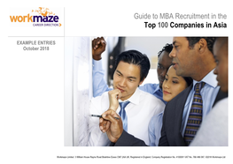 Guide to MBA Recruitment in the Top 100 Companies in Asia