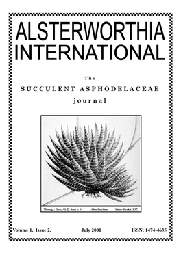 SUCCULENT ASPHODELACEAE Journal