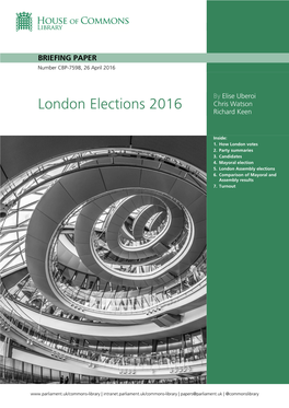 London Elections 2016 Richard Keen