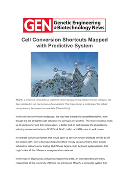 Cell Conversion Shortcuts Mapped with Predictive System