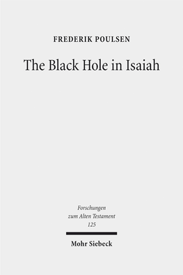 The Black Hole in Isaiah