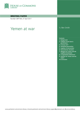 Yemen at War