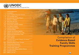 Compilation of Evidence-Based Family Skills Training Programmes