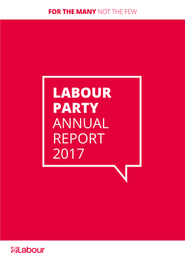 Labour Party Annual Report 2017 Introduction