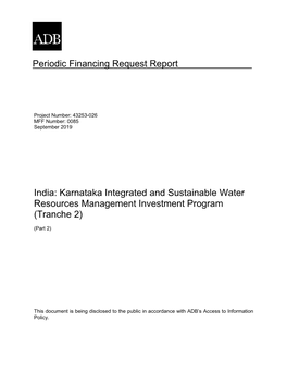 43253-026: Karnataka Integrated and Sustainable Water Resources