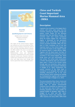 Chios and Turkish Coast Important Marine Mammal Area - IMMA