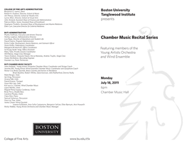 Chamber Music Recital Series