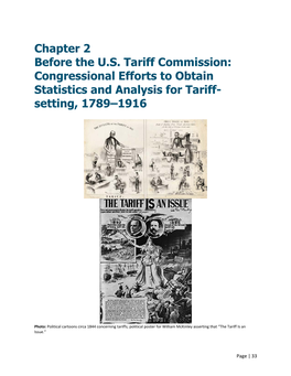 Chapter 2: Before the U.S. Tariff Commission: Congressional Efforts