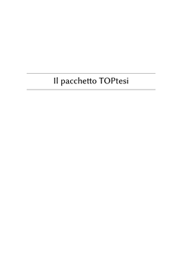 Il Pacchetto Toptesi