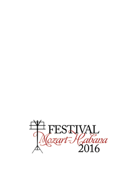 Programa Del Festival Mozart-Habana
