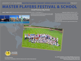 Master Players Festival & School