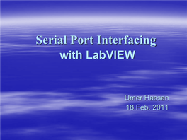 An Introduction to Serial Port Interfacing