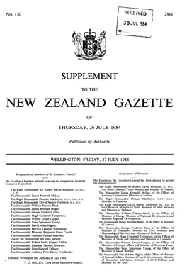 New Zealand Gazette