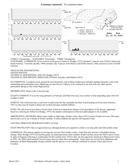 Moths of North Carolina - Early Draft 1