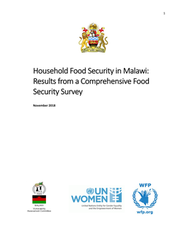Household Food Security in Malawi: Results from a Comprehensive Food Security Survey