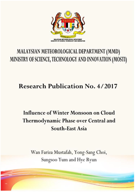 Influence of Winter Monsoon on Cloud Thermodynamic Phase Over Central