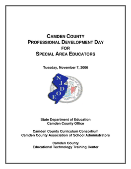 Camden County Professional Development Day, November 7