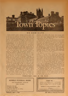 Town Topics (Princeton), May 1, 1969