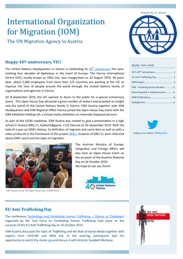 International Organization for Migration (IOM) the UN Migration Agency in Austria
