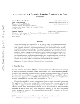 Scikit-Dyn2sel--A Dynamic Selection Framework for Data Streams