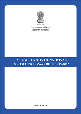 National Geoscience Awardees 1995-2012