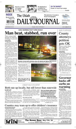 Man Beat, Stabbed, Run Over