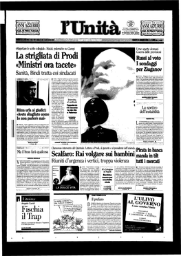 La Strigliata Di Prodi «Ministri Ora Tacete»