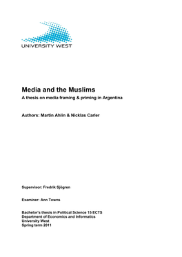 Muslims in the Media