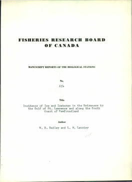 Fisheries Research Board of Canada