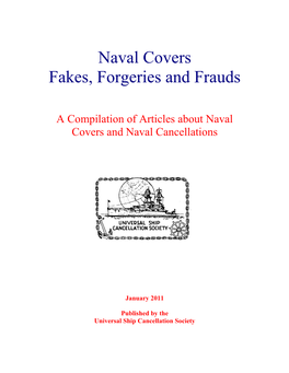 Naval Covers Fakes, Forgeries and Frauds