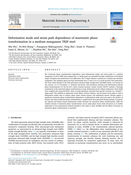 Deformation Mode and Strain Path Dependence of Martensite Phase Transformation in a Medium Manganese TRIP Steel