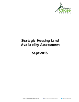 Strategic Housing Land Availability Assessment Sept 2015