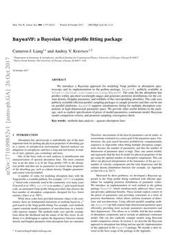 Bayesvp: a Bayesian Voigt Profile Fitting Package