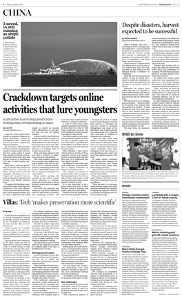 Crackdown Targets Online Activities That Lure Youngsters