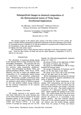 The Thermomineral Waters of Vichy Basin. Geothermal Implications