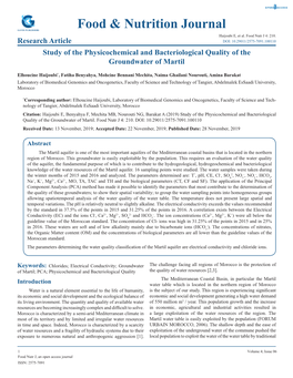 Food & Nutrition Journal