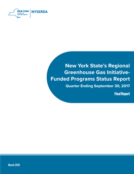 New York's RGGI-Funded Programs Status Report
