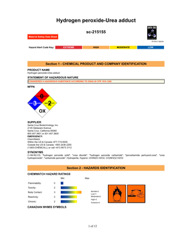 Hydrogen Peroxide-Urea Adduct