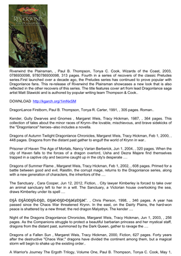 Download Riverwind the Plainsman, , Paul B. Thompson, Tonya C