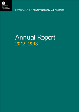 Department of Primary Industry and Fisheries Annual Report 2012-2013