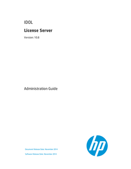 License Server 10.8 Administration Guide