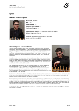 Spiele Biel International Chess Festival